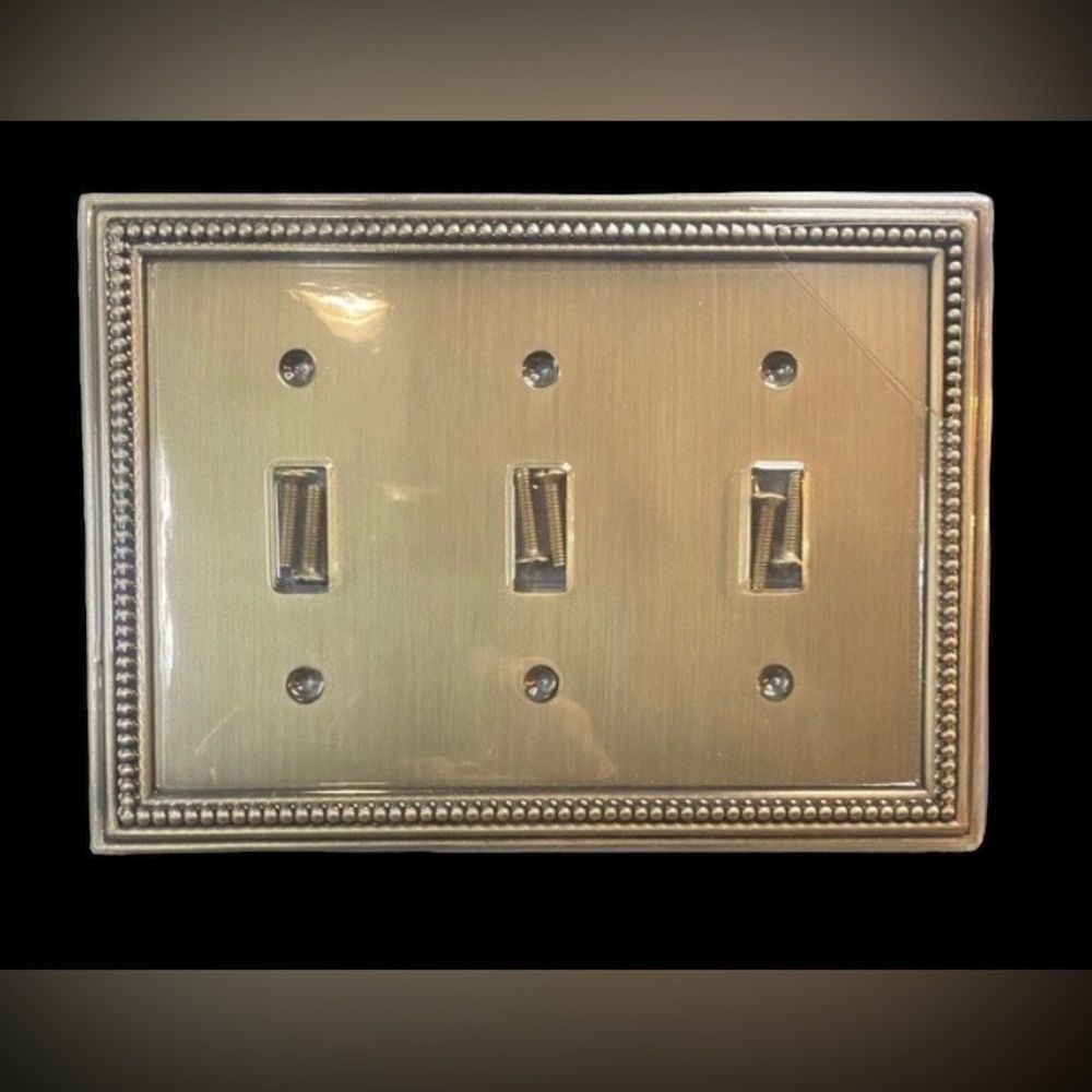 Brainerd Decorator Architectural Triple Toggle Wall Plate/Switch Plate/Cover